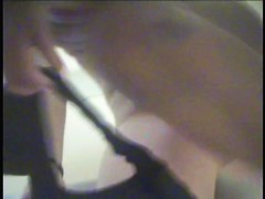 Amateur with chubby changing room ass shows bushy cunt