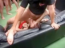 Amazing amateur Big Tits, Gangbang porn clip