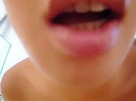 Asian Slut-girl Deep-throats Husband Making-her-cum
