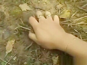 Asian chick fucked outdoors