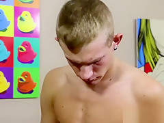Attractive homosexual Trey Ryan wanks his raging boner