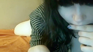 Big tits teen 18+ enjoys on webcam