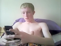 Blond teen 18+ Wanker Boy