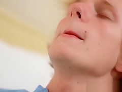 Blonde and brunette twinks enjoying a fuck session at home