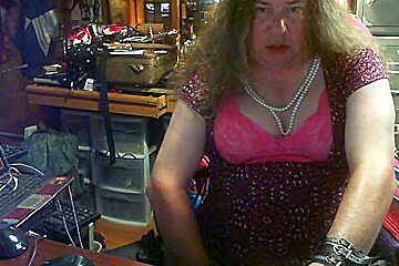 Cd crossdresser cock cum