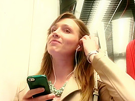 Excited girl - u-bahn 2