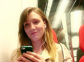 Excited girl - u-bahn 2