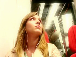 Excited girl - u-bahn 2