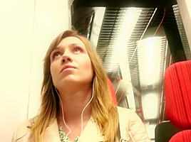 Excited girl - u-bahn 2