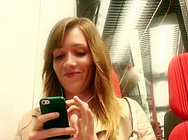 Excited girl - u-bahn 2