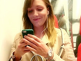 Excited girl - u-bahn 2
