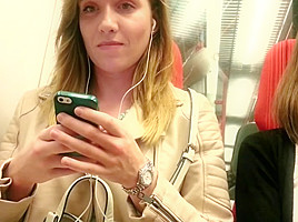 Excited girl - u-bahn 2