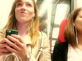 Excited girl - u-bahn 2