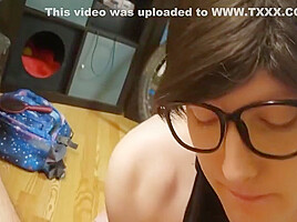 Femboy Eats Double Cum Shots