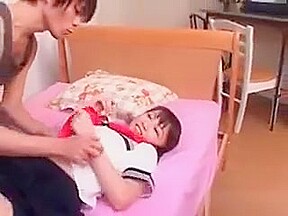 Fragile Asian Cutie Blows Pecker In Threesome