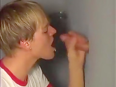 Frat boy sucks multiple cocks