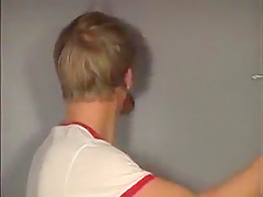 Frat boy sucks multiple cocks