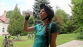 French brunette cyclist gets fucked hard