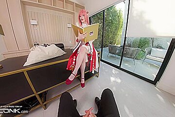 Genshin Impact A Sexy Teen 18+ Cosplay Parody Pt3 With In Hd Porn - Melody Marks And Yae Miko