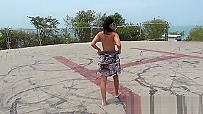 Gorgeus brunete milf walks and shows her hot body  Full video 