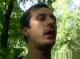 Granny Gives Everything To Blowjob In Forest