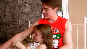 Guy assists with hymen examination and pounding of virgin teen 18+