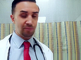 Horny nurse MILF with big boobs gets pussy smashed