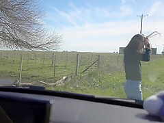 Horny teen 18+ Sucked And Swallowed Me On Our Road Trip - Amateur Pov