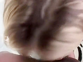Hot Blond Starlet Gives Videocamera Guy Blowjob
