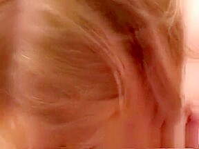 Hot blonde plumper uses her sexy lips and big boobs to please a dick