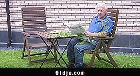 Hot horny teen 18+ hush an angry old man with lustful sex