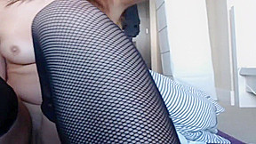 Hot teen 18+ with natural boobies fuck her pussy and ass