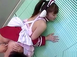 Japanese Maid Serves The House Guest