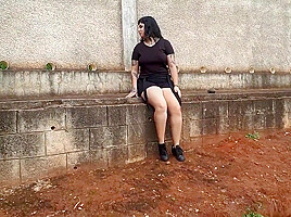 Latina Babe With Inked Booty Outdoor Sex