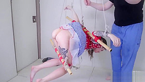Nasty nympho was taken in anus asylum for painful therapy