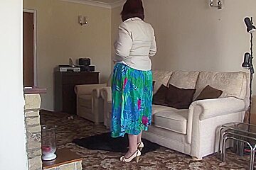 On The Couch - Mature Solo Nl - Naughty Gilf Is Rubbing And Toying Her