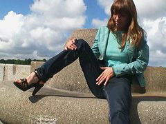 Our cam shot this super hot model-thin girl teasing