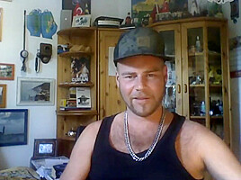 Patrick Hoffmann from Berlin presenting his dick in his underwear