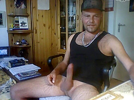 Patrick Hoffmann from Berlin presenting his dick in his underwear