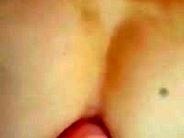Petite anal with inflatable dildo