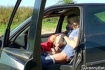 Picked Up Hot Granny Fucked After Hot Blowjob