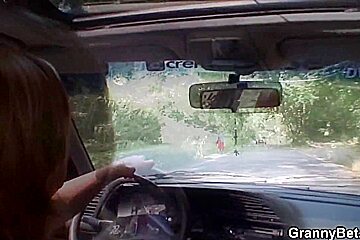 Picked Up Hot Granny Fucked After Hot Blowjob