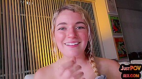 Pov teen 18+ Talks Dirty And Rides Cock