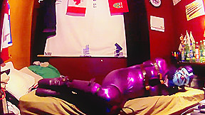 Purple Haired Damsel 6: Purple Catburglar Caught and Tied
