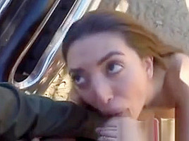 Sexy Latina teen 18+ Bribes A Border Officer With Her Pussy