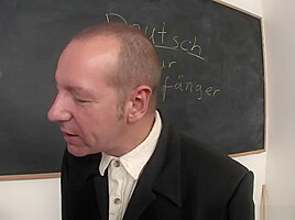 Slutty Sucks and Fucks Her Teacher