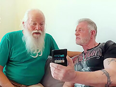Snow Deville - Young Has Threesome With Old Men And She Swallows Cum