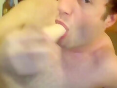 Straight Dude Solo Dildo Play On Webcam Preview