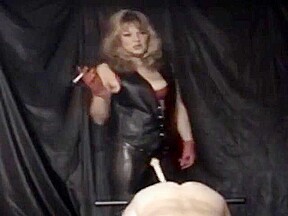 Strap on leather pants angel