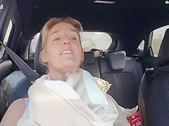 Stripping And Fingering In The Car